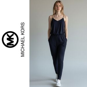 Michael Kors jumpsuit with gold-tone chain straps